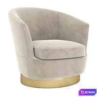 Jacques Low Back Minotti Armchair 3D Model Vray