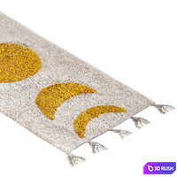 Carpet Urban Outfitters Moon Phase Runner Bath Mat 3D Model Vray