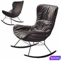 Freifrau Leyasol Rocking Wingback Chair 3D Model