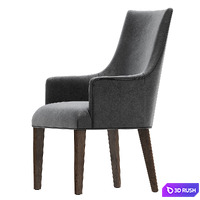 Restoration Hardware Ella Leather Armchair 3D Model Vray
