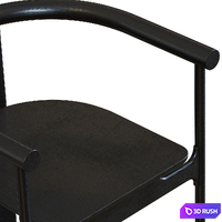 Contemporary Chair Black 3D Model Vray, Corona