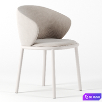 Mun chair by Desalto 3D Model Corona