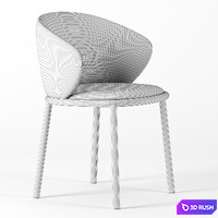 Mun chair by Desalto 3D Model Corona