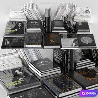 Book Stack Set Vol 5 3D Model Vray, Corona