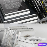 Book Stack Set Vol 5 3D Model Vray, Corona