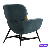 Armchair Pianca Laurie 3D Model Vray, Corona