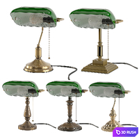Bankers-Study-Light 3D Model Vray