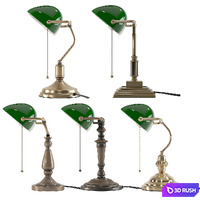 Bankers-Study-Light 3D Model Vray
