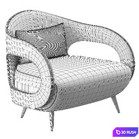 TURRI MILLER Armchair 3D Model Vray