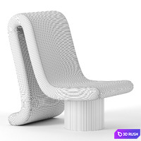 SLUMP chair by Anna Karlin 3D Model Corona