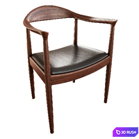 Hans Wegner Chair 3D Model Vray