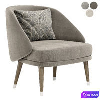 Meg armchair by Tirolo 3D Model Vray, Corona