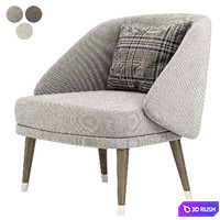 Meg armchair by Tirolo 3D Model Vray, Corona