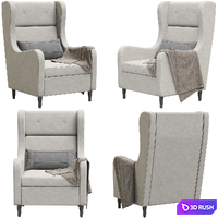 Hoff Leset Galant Armchair 3D Model Vray