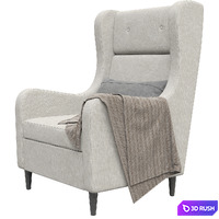 Hoff Leset Galant Armchair 3D Model Vray