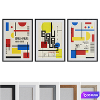 Picture Frame Set 114 3D Model Vray, Corona