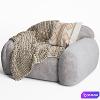 Busnelli PIUMOTTO Armchair 3D Model Vray