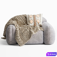 Busnelli PIUMOTTO Armchair 3D Model Vray
