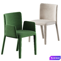 Potocco lars dining chair 3D Model Corona
