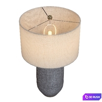 Crate &amp; Barrel Cane Gray Table Lamp 3D Model Vray