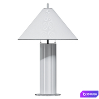 Table Lamp Natural Linen Remi table lamp, work lamp 3D Model Corona