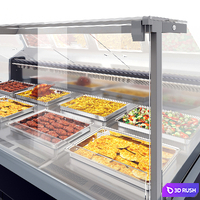 Refrigerated display case Aurora SQ 3D Model Vray, Corona