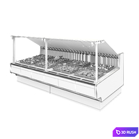 Refrigerated display case Aurora SQ 3D Model Vray, Corona