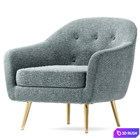 Carmen armchair 3D Model Corona