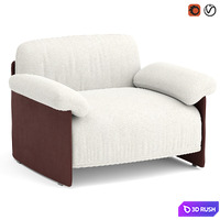 Wittmann Marlow lounge chair 3D Model Vray, Corona