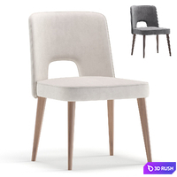 Chair Plettro CE04 By Natuzzi Editions 2 Colors Version 3D Model Corona