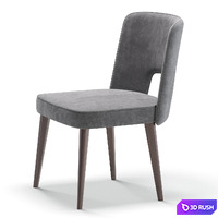 Chair Plettro CE04 By Natuzzi Editions 2 Colors Version 3D Model Corona