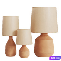 Brynn Table Lamp of Westelm (3 Models) 3D Model Vray, Corona