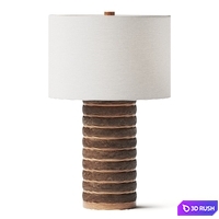 CB2 Cove Tall Ceramic Table Lamp 3D Model Vray, Corona