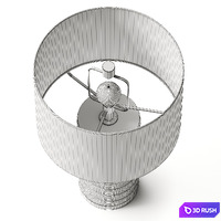 CB2 Cove Tall Ceramic Table Lamp 3D Model Vray, Corona