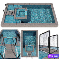 POOL NO71 3D Model Vray, Corona