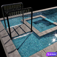 POOL NO71 3D Model Vray, Corona