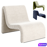COCO REPUBLIC Zurich Occasional Chair 3D Model Vray