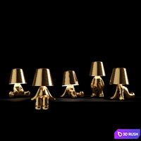 Qeeboo GOLDEN BROTHERS 3D Model Corona