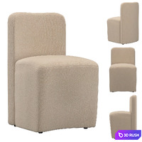 AURELIE FABRIC SIDE CHAIR 3D Model Vray, Corona
