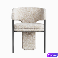 Small yarn dining chair 3D Model Corona