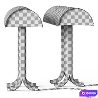 Hay Anagram Table Lamp 3D Model Vray, Corona