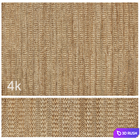 Carpet set 64 - Braided Jute / 4K 3D Model Corona