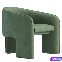 Marla Chair, Cognac 3D Model Corona