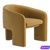 Marla Chair, Cognac 3D Model Corona