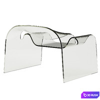 Ghost Chair by Cini Boeri 3D Model Corona