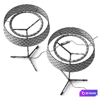 Vibia Dama 3225 Table Lamp 3D Model Vray, Corona