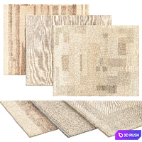 Castillo rug 3D Model Vray, Corona