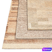Castillo rug 3D Model Vray, Corona