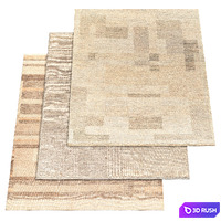 Castillo rug 3D Model Vray, Corona