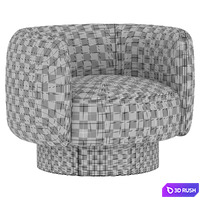 Platform Base Swivel Chair West Elm 3D Model Corona